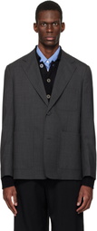 mfpen Gray Patch Pocket Blazer