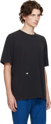 JW Anderson Black Contrast Embroidery T-shirt