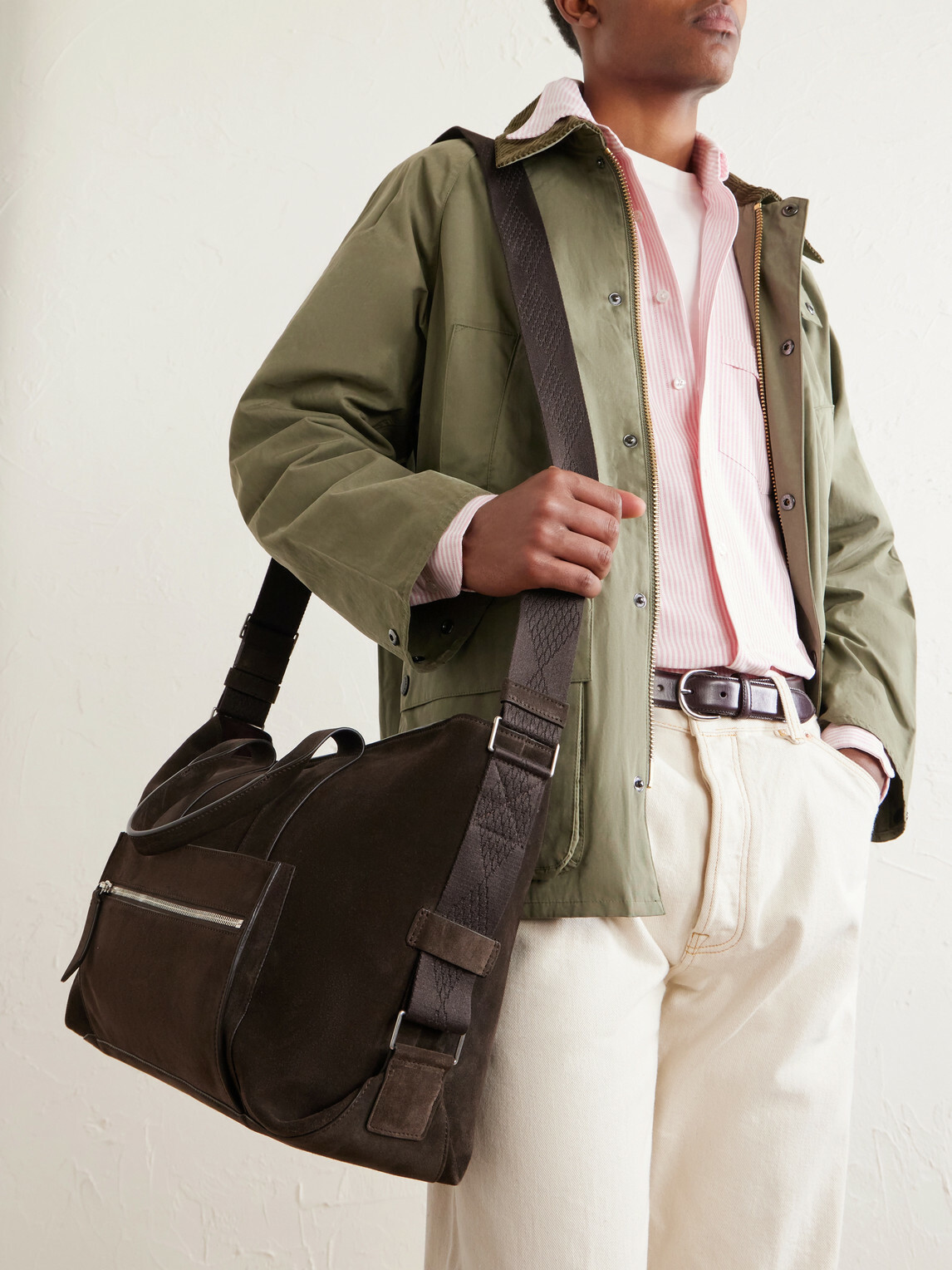 Métier - Racer Suede Tote Bag