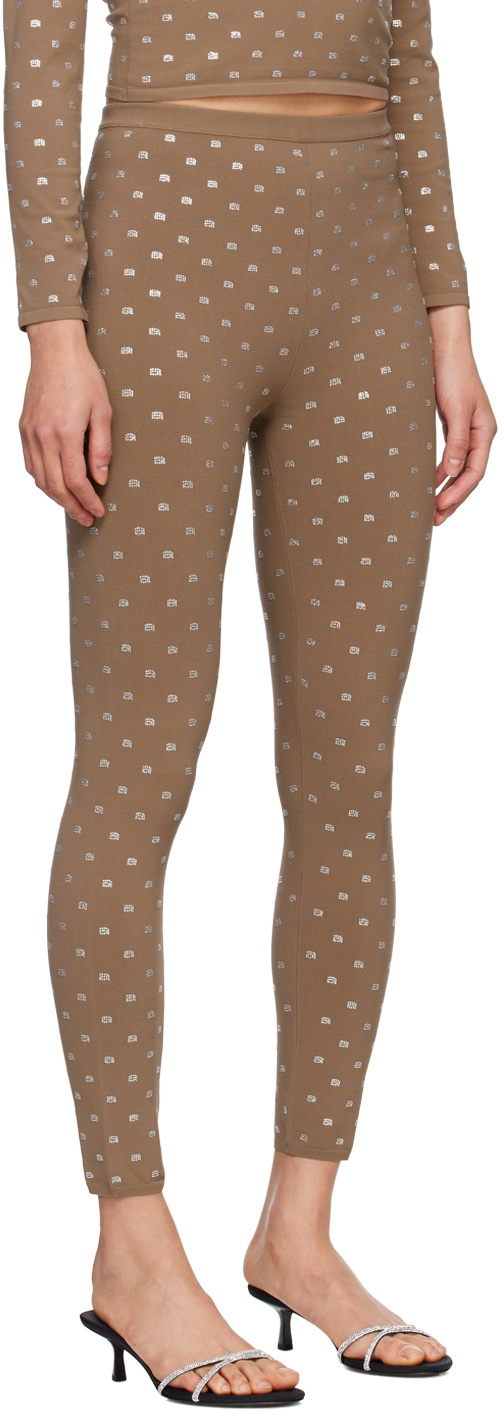 Alexander Wang Taupe Hotfix Leggings Alexander Wang