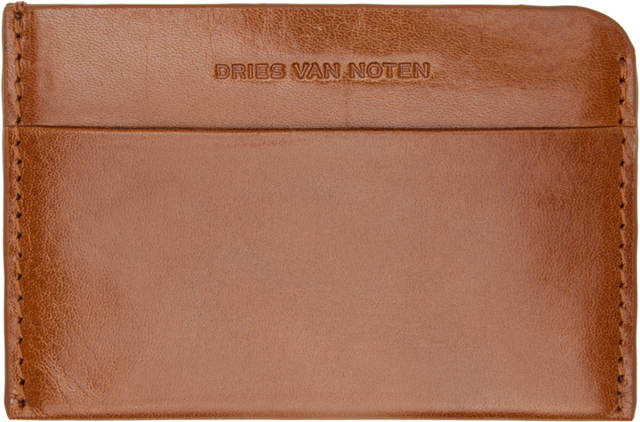 Photo: Dries Van Noten Brown Leather Card Holder
