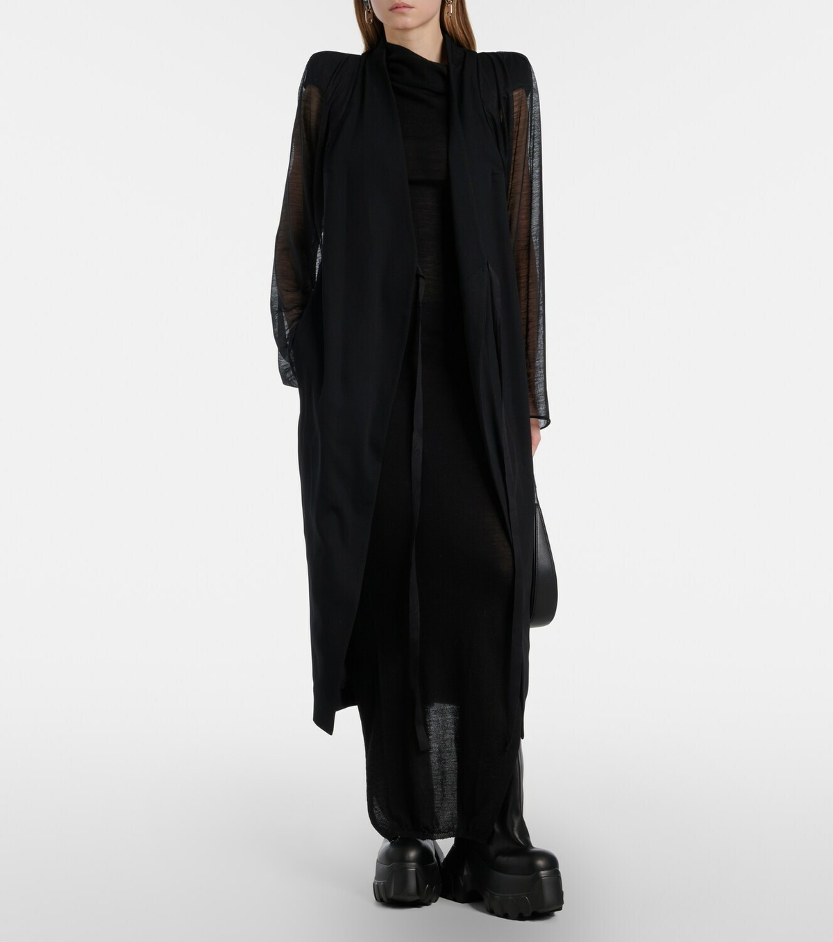 Rick Owens Mega Tractor leather mid-calf boots