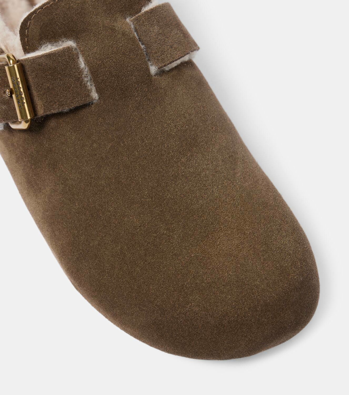 Isabel Marant Mirvin shearling-lined suede clogs