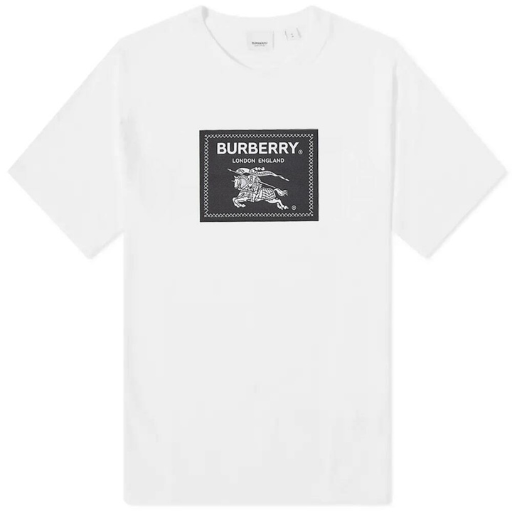 Photo: Burberry Men's Roundwood Label T-Shirt in White
