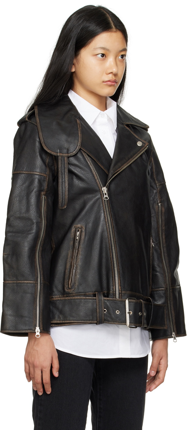 by Malene Birger Black Beatrisse Leather Jacket by Malene Birger