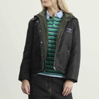 Hommegirls Women's Nylon Bomber Jacket in Black
