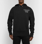 Helmut Lang - Printed Loopback Cotton-Jersey Hoodie - Men - Black