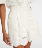 Erdem Embroidered mesh shorts