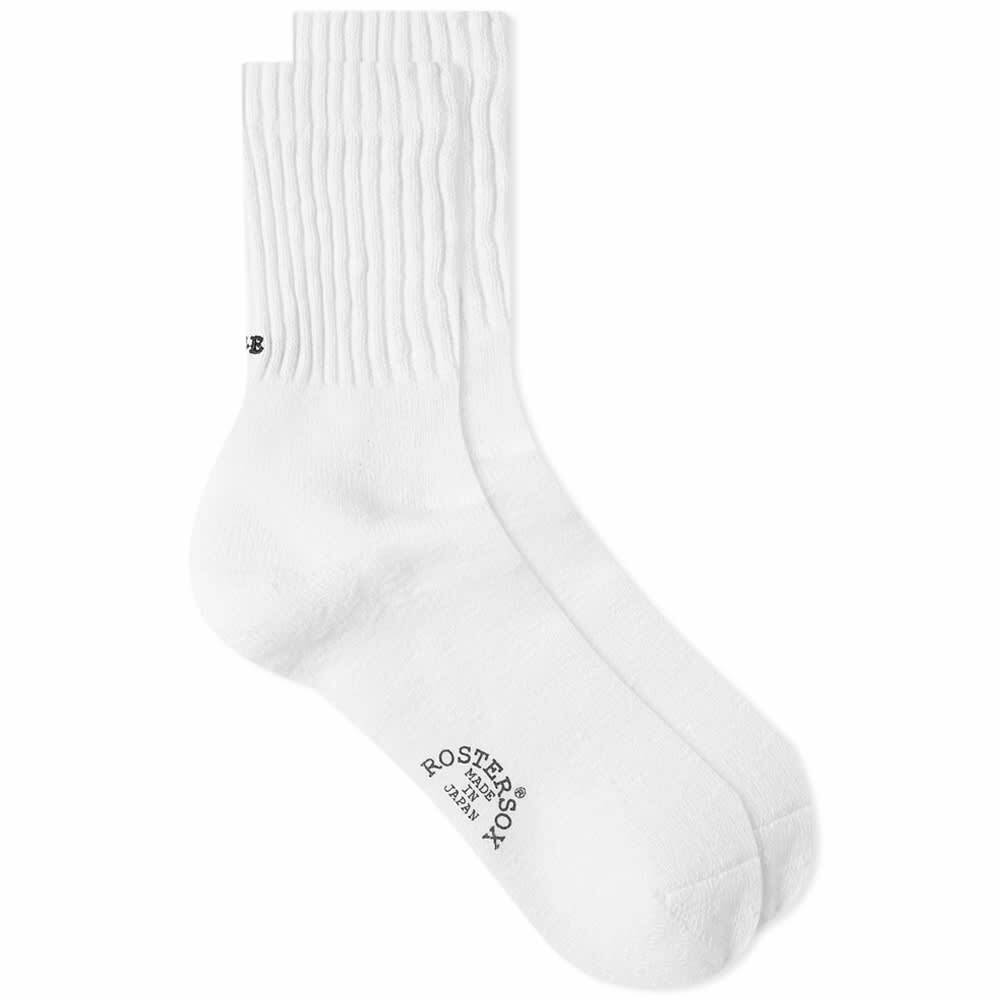 Rostersox Love And Peace Socks In White Rostersox