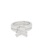 MASTERMIND WORLD Men's Skull Ring in Silver