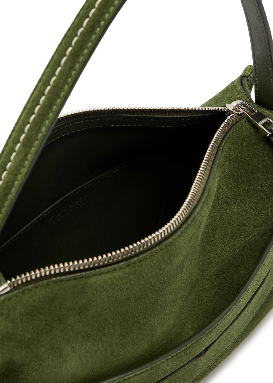 JW Anderson Loafer Suede Shoulder bag - Khaki - One Size