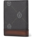 Berluti - Printed Full-Grain and Burnished Leather Billfold Cardholder - Black