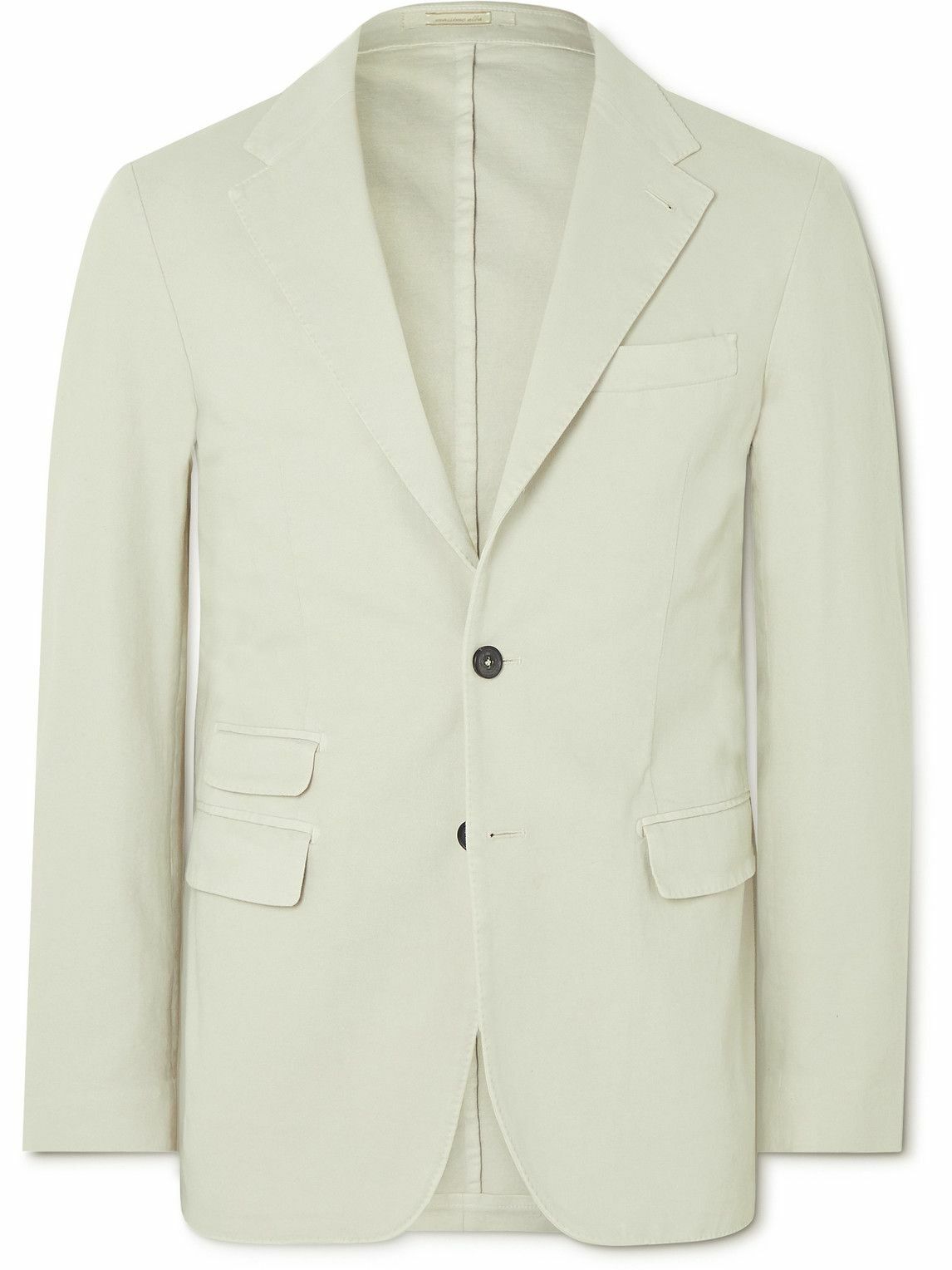 Massimo Alba - Unstructured Cotton-Blend Twill Blazer - Neutrals