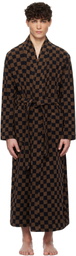 Baina Black & Brown Sulis Bathrobe
