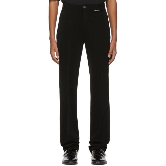 Photo: Balenciaga Black Crepe Twill Fitted Trousers