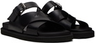 Officine Creative Black Charrat 001 Sandals