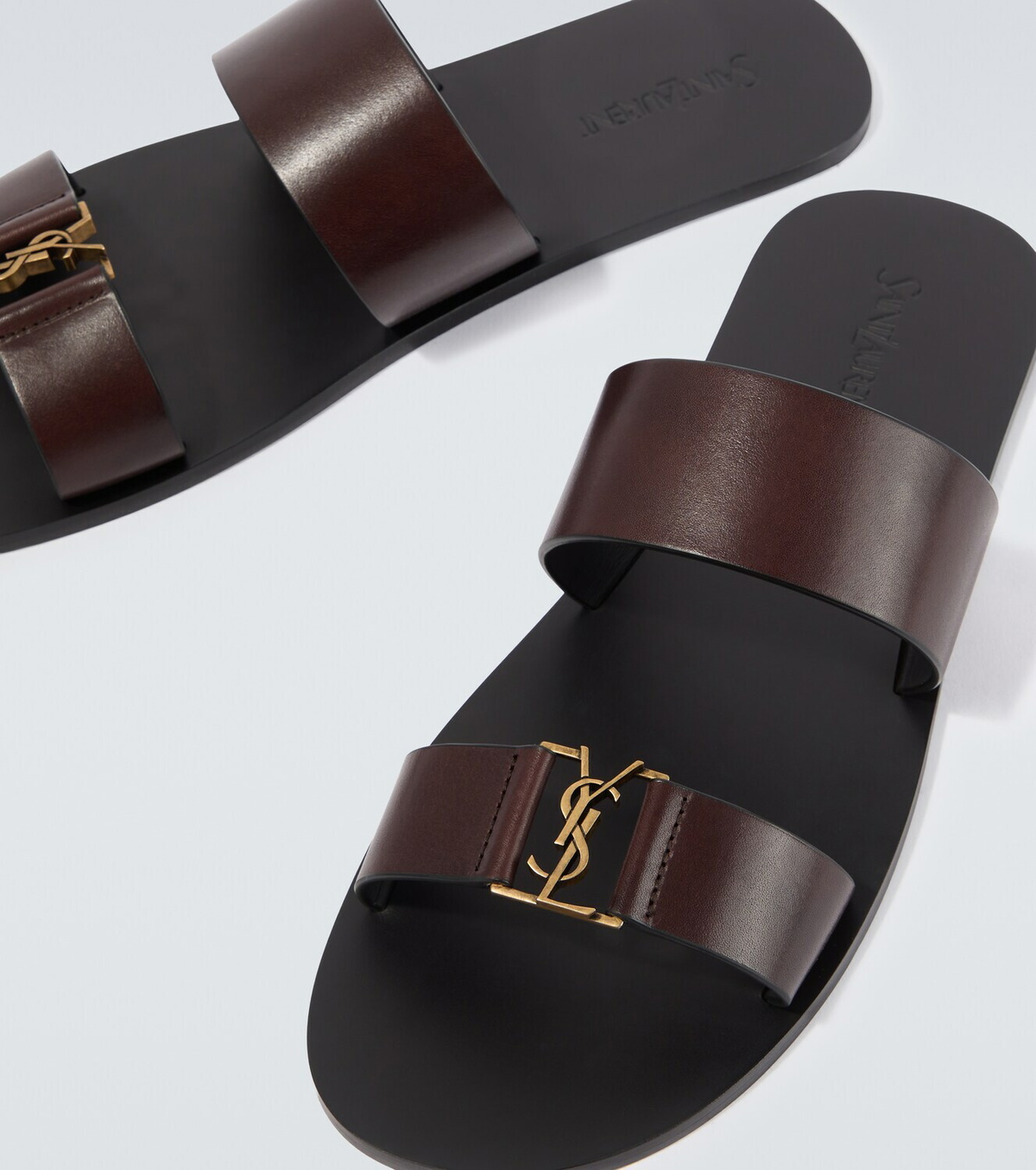 Saint Laurent Babylone leather sandals