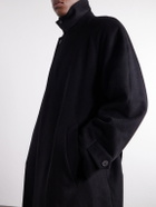 ssstein - Belted Wool and Cashmere-Blend Coat - Black