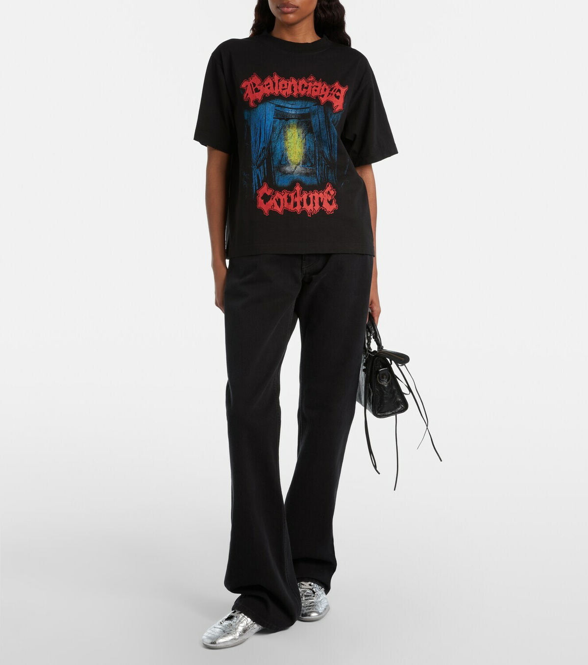Balenciaga Printed cotton T-shirt