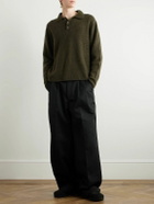 The Elder Statesman - Cashmere Polo Shirt - Green
