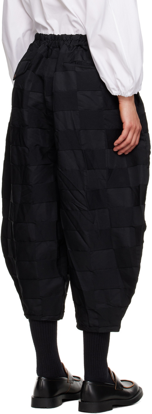 Black Comme des Garçons Black Checkered Trousers
