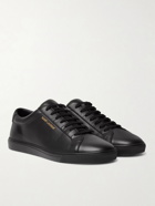 SAINT LAURENT - Andy Moon Leather Sneakers - Black