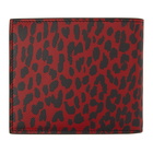 Saint Laurent Red and Black Babycat Wallet