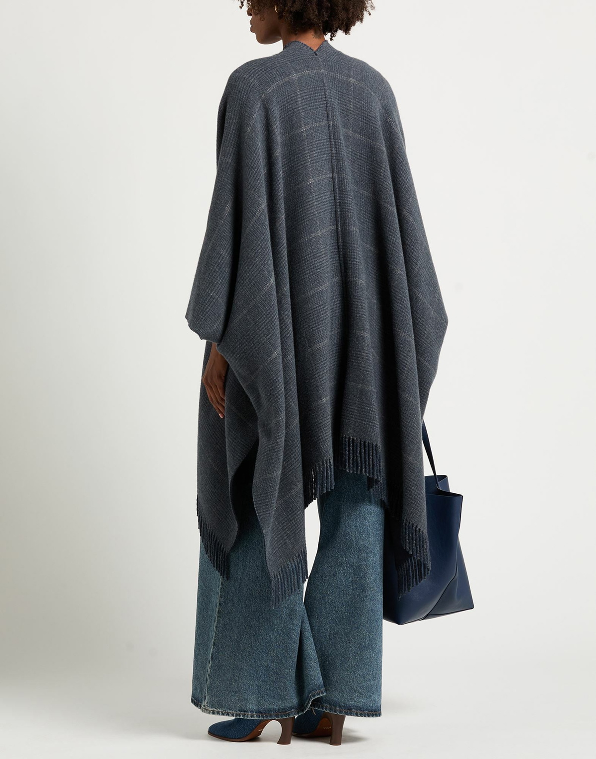 Brunello Cucinelli Womens Cape Slate in Blue