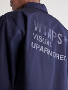 WTAPS - Logo-Print Cotton-Blend CORDURA® Overshirt - Blue
