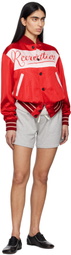 Bode Red & Pink Postcard Rally Jacket
