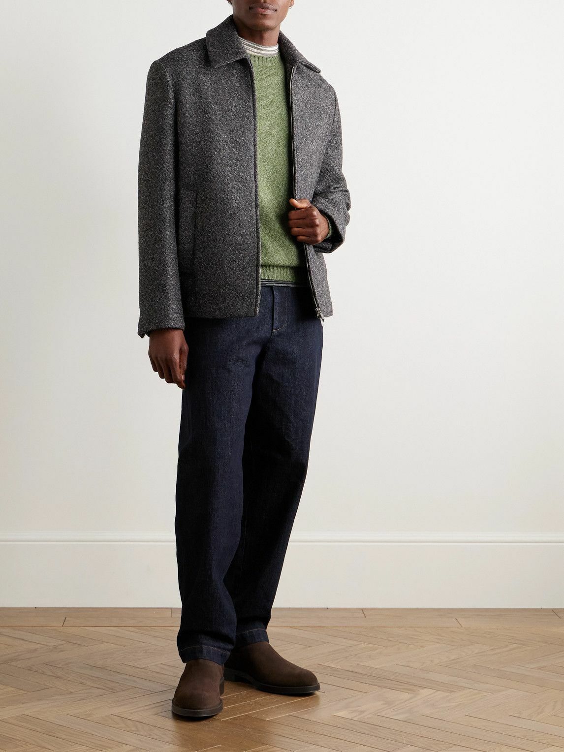 Boglioli - Wool and Cashmere-Blend Sweater - Green