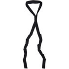 Homme Plisse Issey Miyake Black Pleated Fold Bow Tie