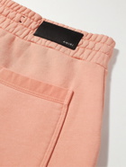 AMIRI - Straight-Leg Logo-Print Cotton-Jersey Drawstring Shorts - Pink