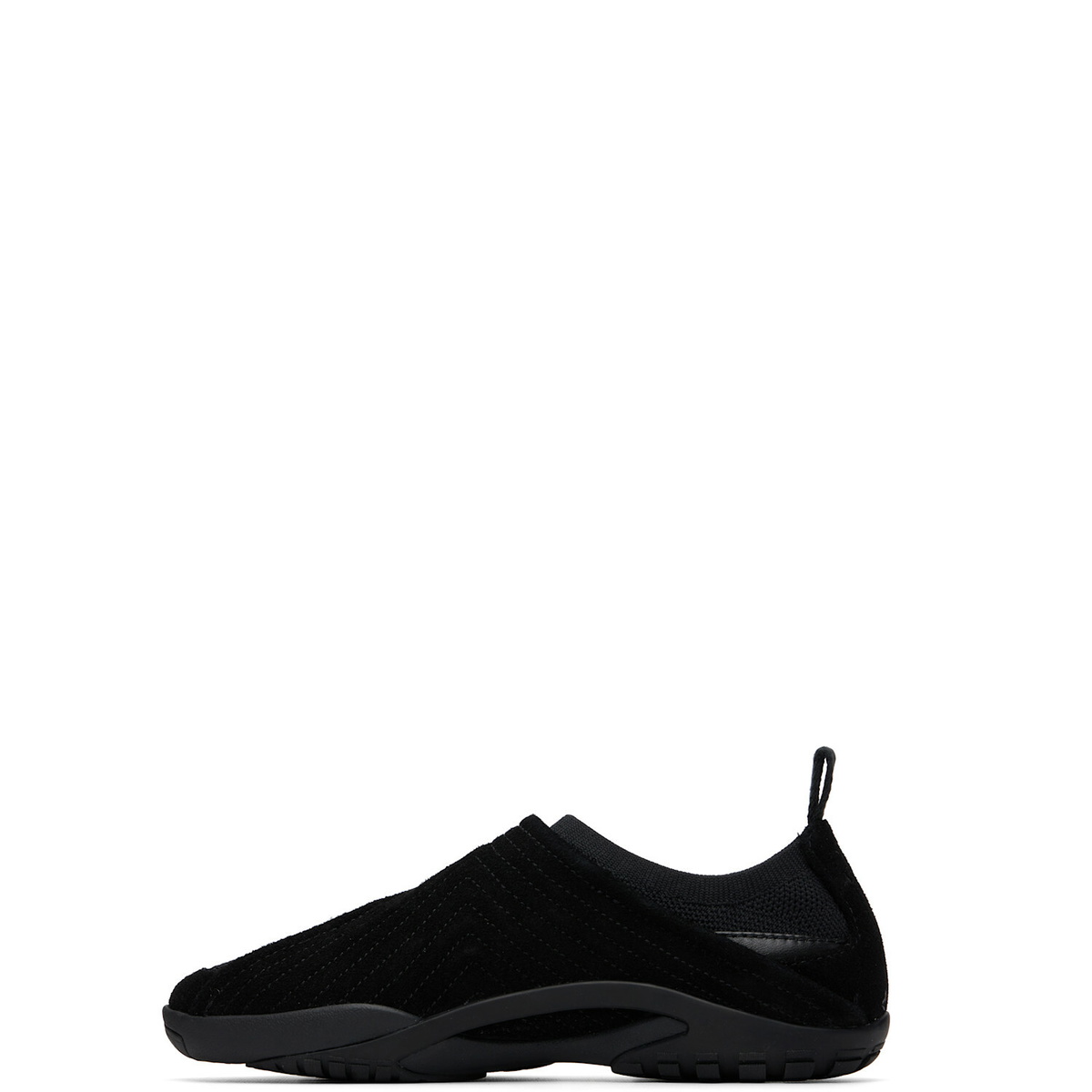 Lanvin Black LNV1 Knit & Suede Sneakers