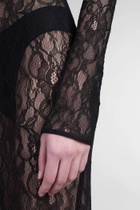 Laneus Dress Woman In Black Polyamide