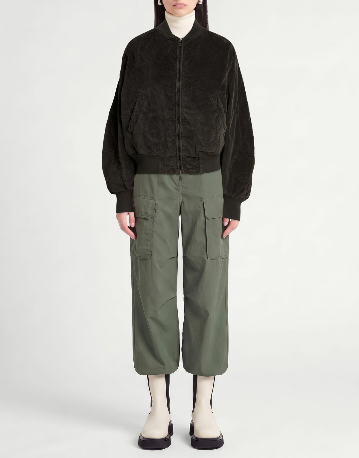 Crossley Womens Puffer Charcoal