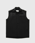 AMI Paris CLASSIC SLEEVELESS SHIRT Black Mens Shortsleefe