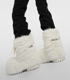 Balenciaga Alaska faux fur snow boots