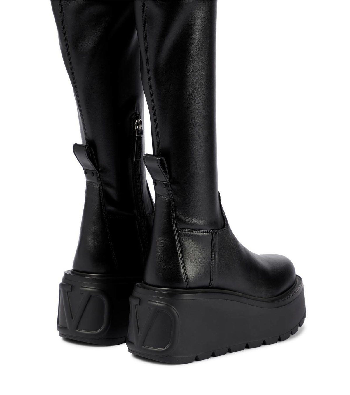 Valentino Garavani Supervee faux leather over-the-knee boots