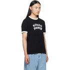Kenzo Black Kenzo Paris Cotton 'KENZO Paris Emblem' Slim T-shirt