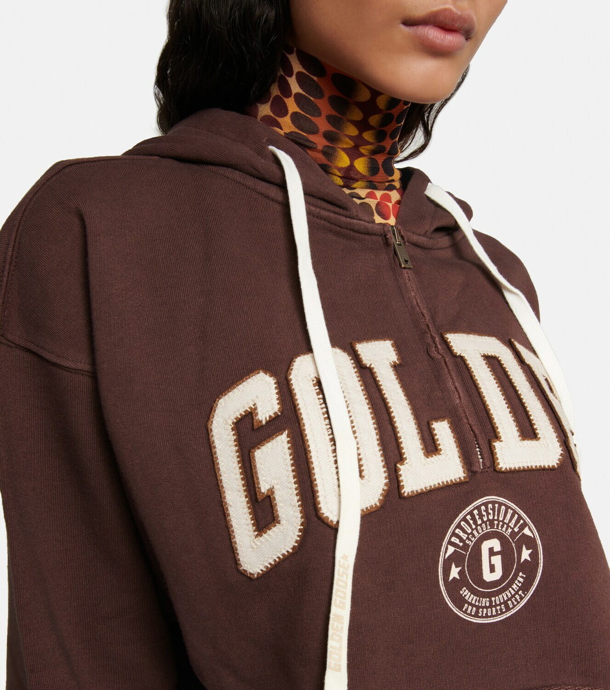 Golden Goose Zip Up Sweatshirt With Logo Gmp02019p001653 35899