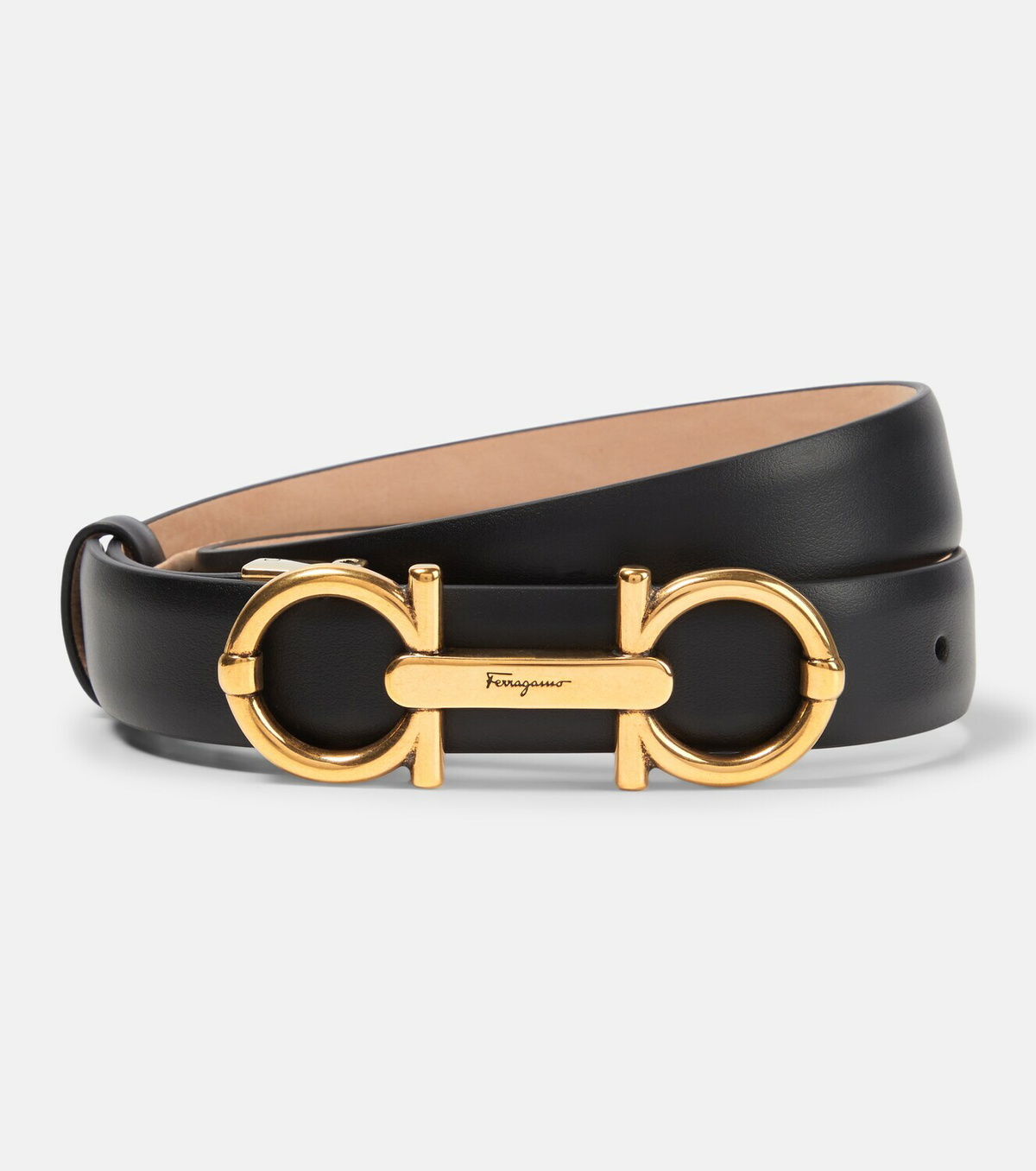 Ferragamo - Gancini leather belt Salvatore Ferragamo