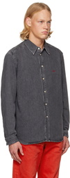 Diesel Gray D-Simply Denim Shirt