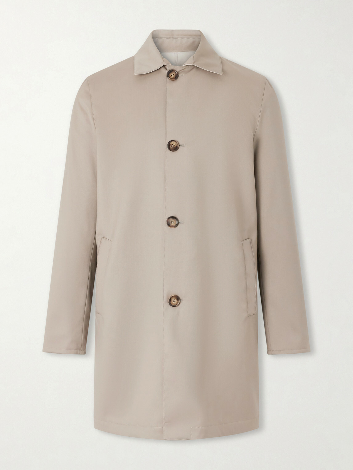 Thom Sweeney - Reversible Wool-Twill Coat - Neutrals