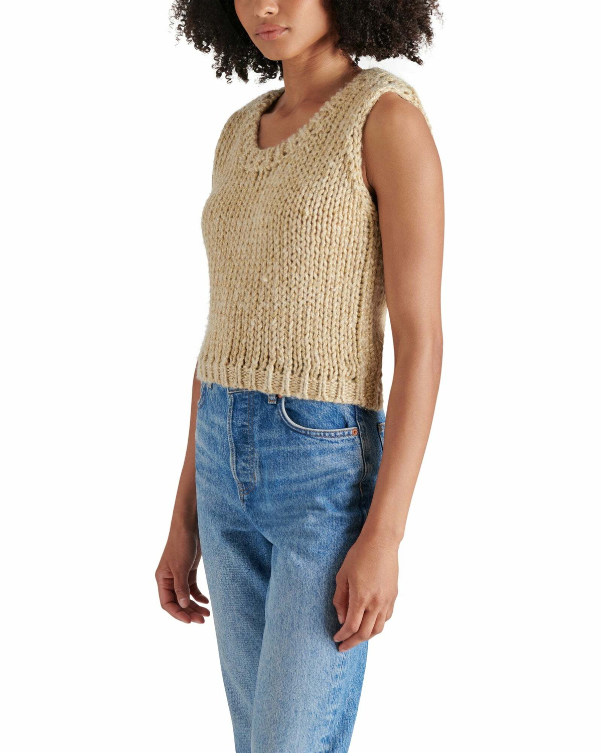 Steve Madden Eleny Sweater Vest in Taupe