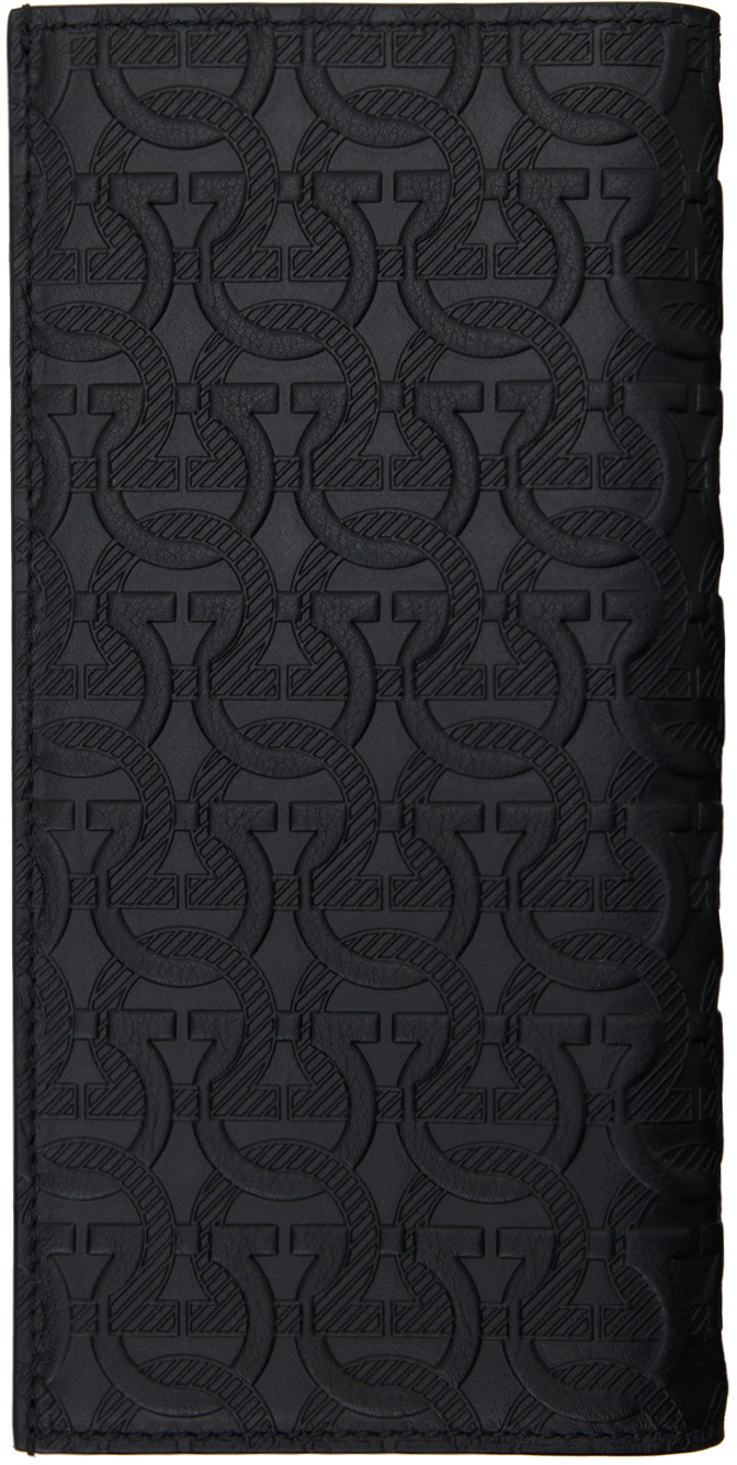 Ferragamo Black Gancini Jacket Wallet