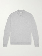 John Smedley - 16.Singular Merino Wool Zip-Up Cardigan - Gray