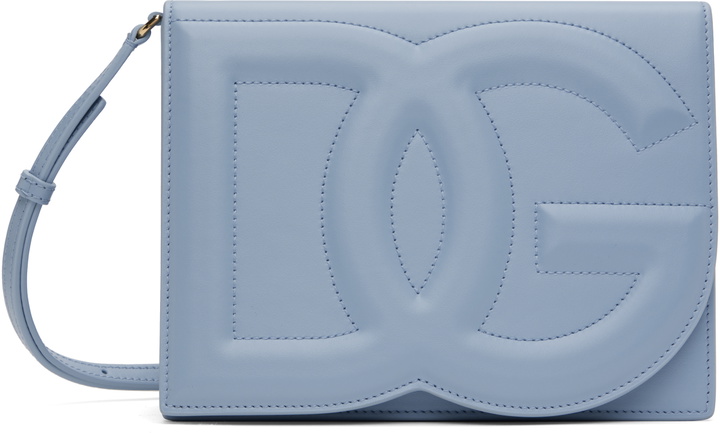 Photo: Dolce&Gabbana Blue 'DG' Logo Crossbody Bag