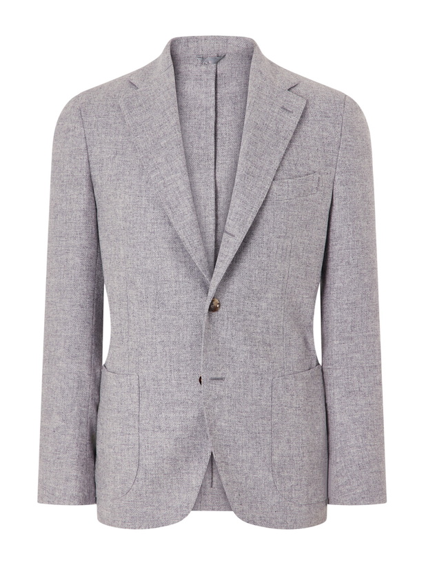 Photo: De Petrillo - Posillipo Wool and Cashmere-Blend Blazer - Gray
