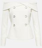 Max Mara Bridal off-shoulder cady blazer